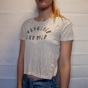 Distressed Wandered and Wild Tshirt